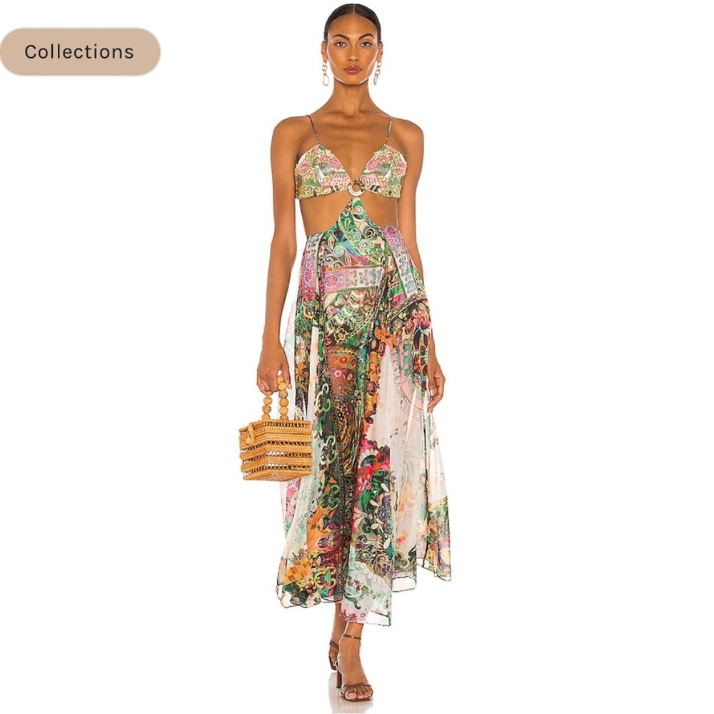 BNWT Alexis Marteena Cutout Maxi Dress in Multi